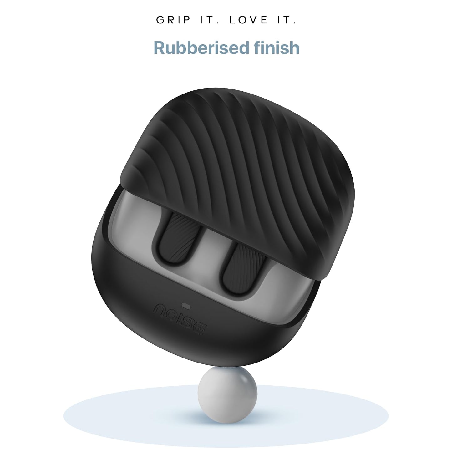 Noise Newly Launched Buds X2 in Ear Truly Wireless Earbuds with Massive 140H of Playtime, ANC (up to 32dB), Rubberised Finish, Dual Device Pairing, Dual EQ Modes, BT v5.3 (Ebony Black)