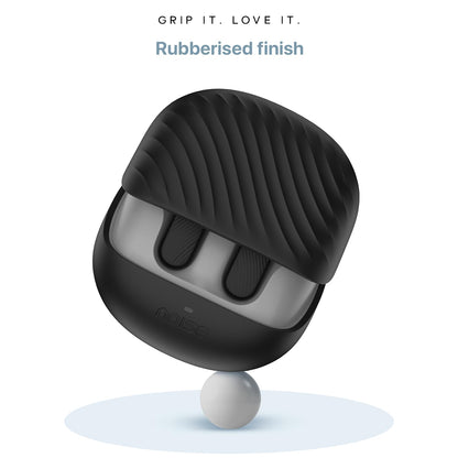 Noise Newly Launched Buds X2 in Ear Truly Wireless Earbuds with Massive 140H of Playtime, ANC (up to 32dB), Rubberised Finish, Dual Device Pairing, Dual EQ Modes, BT v5.3 (Ebony Black)