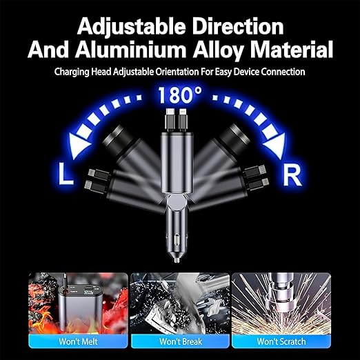 UrbanPulse Retractable Car Charger