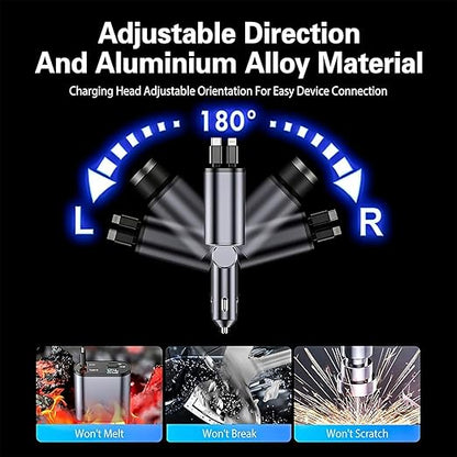 UrbanPulse Retractable Car Charger