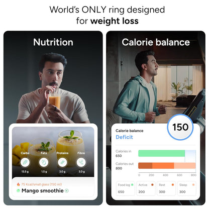 Gabit Smart Ring | Health Tracker, 7+ Day Battery | Sleep, Fitness, Nutrition, Stress | Buy Sizing Kit First | Calorie Tracking for Weight Loss | Smart Ring for Men & Women | Titanium, Matte Silver 6