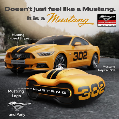 GOBOULT Mustang Torq Wireless in Ear Earbuds with 60H Playtime, App Support, Quad Mic ENC, 45ms Low Latency, 13mm Driver, Breathing LEDs,Touch Controls, Made in India, IPX5, Ear buds Wireless (Yellow)