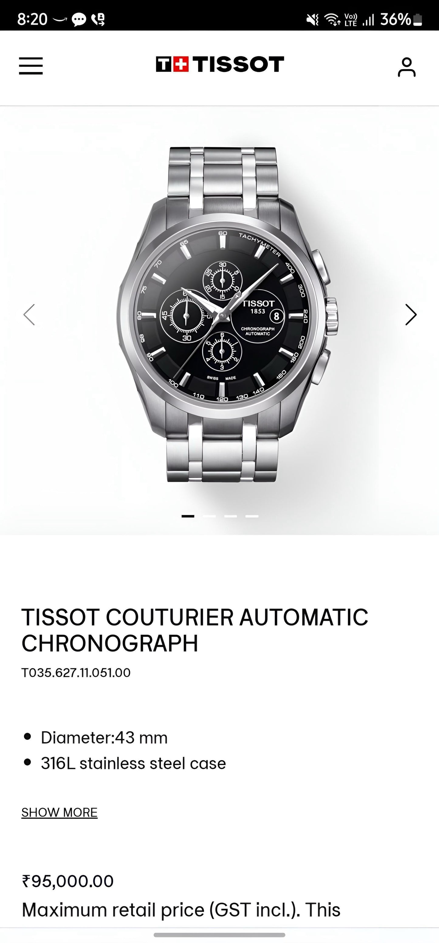 TISSOT 1853
