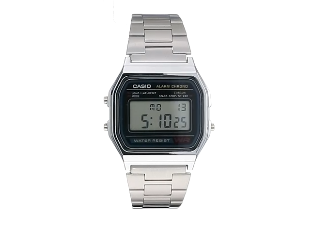 Casio G-Shock GMW-B5000D-1DR Bluetooth Digital Black Dial Men Watch Silver Metal Strap (G842)